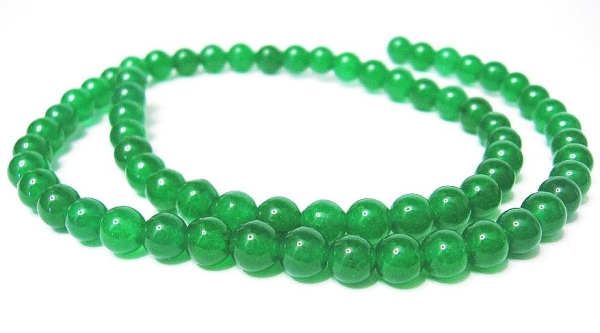 Jade Grün Edelstein Strang